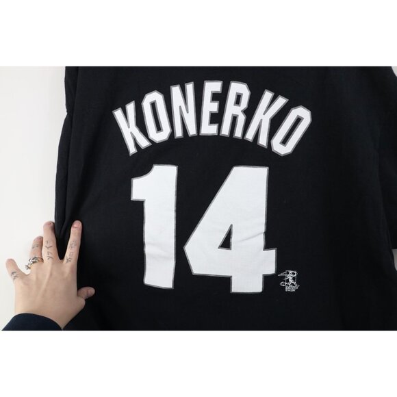 Vintage 90s Majestic Mens XL Faded Paul Konerko Chicago White Sox Jersey T-Shirt - Picture 10 of 15